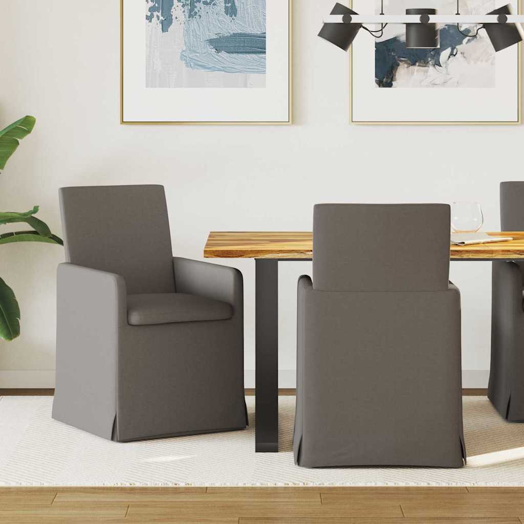 Trpezarijske stolice 2 pcs Svjetlosiva 57 x 67 x 95 cm