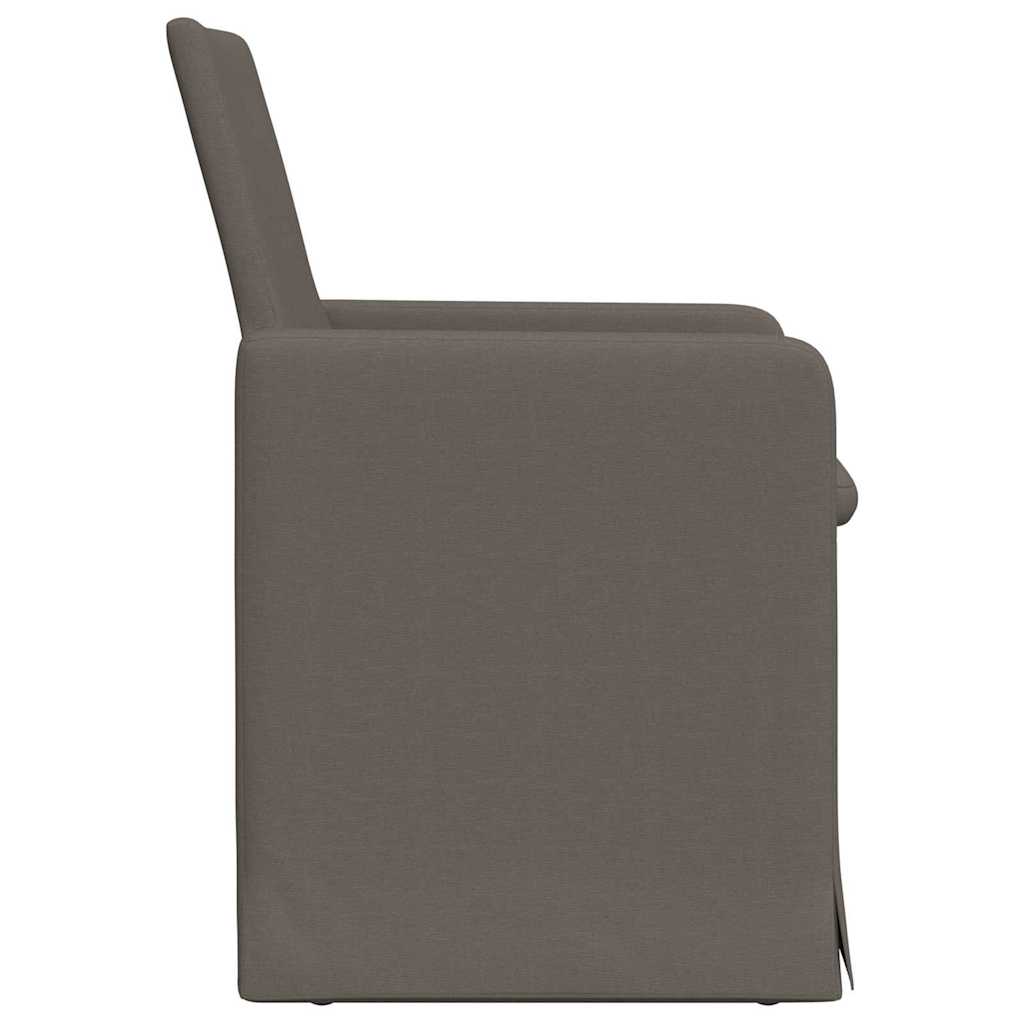 Trpezarijske stolice 2 pcs Svjetlosiva 57 x 67 x 95 cm