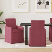 Trpezarijske stolice 2 pcs boja crnog vina 57 x 67 x 95 cm