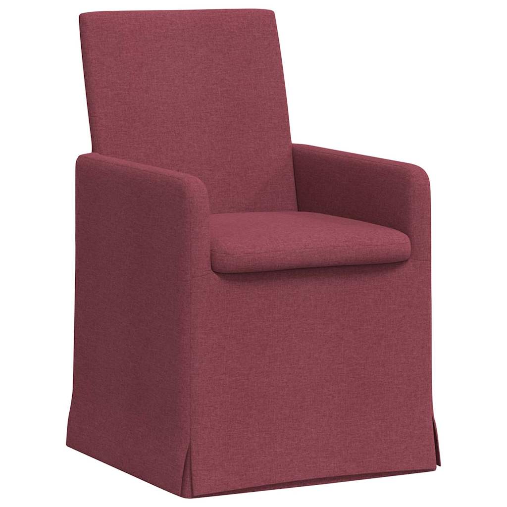 Trpezarijske stolice 2 pcs boja crnog vina 57 x 67 x 95 cm
