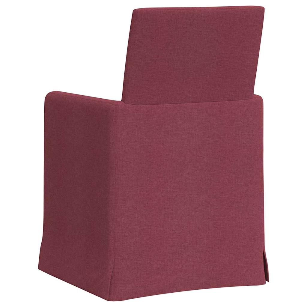 Trpezarijske stolice 2 pcs boja crnog vina 57 x 67 x 95 cm