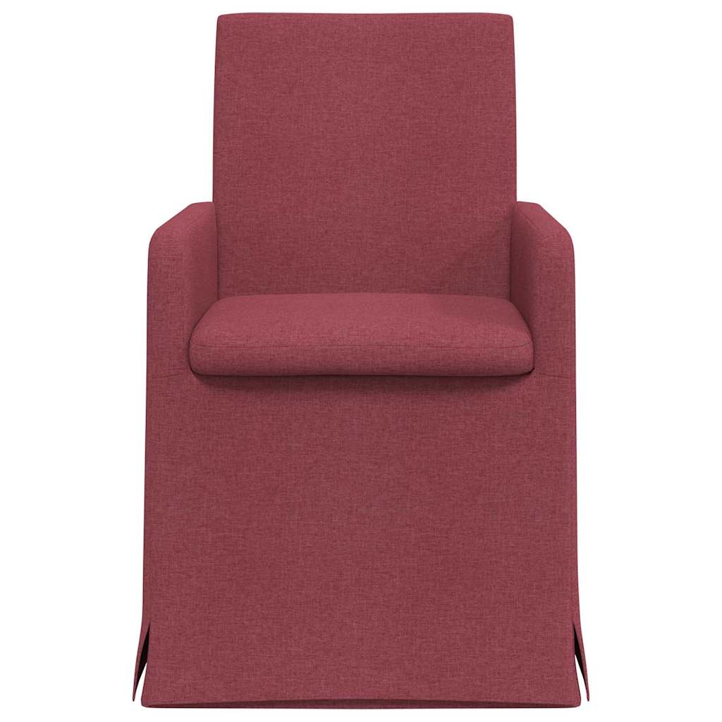 Trpezarijske stolice 2 pcs boja crnog vina 57 x 67 x 95 cm