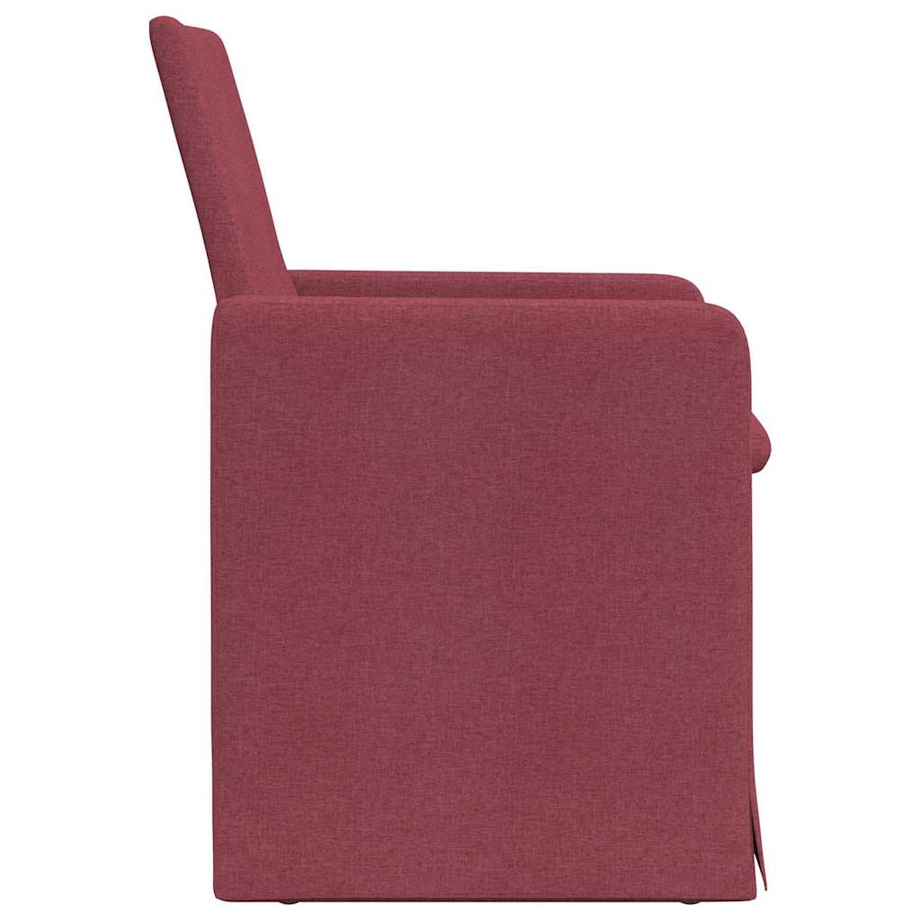 Trpezarijske stolice 2 pcs boja crnog vina 57 x 67 x 95 cm