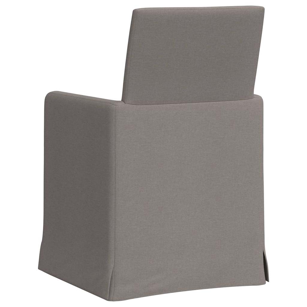 Trpezarijske stolice 2 pcs Sivo-smeđa 57 x 67 x 95 cm tkanina