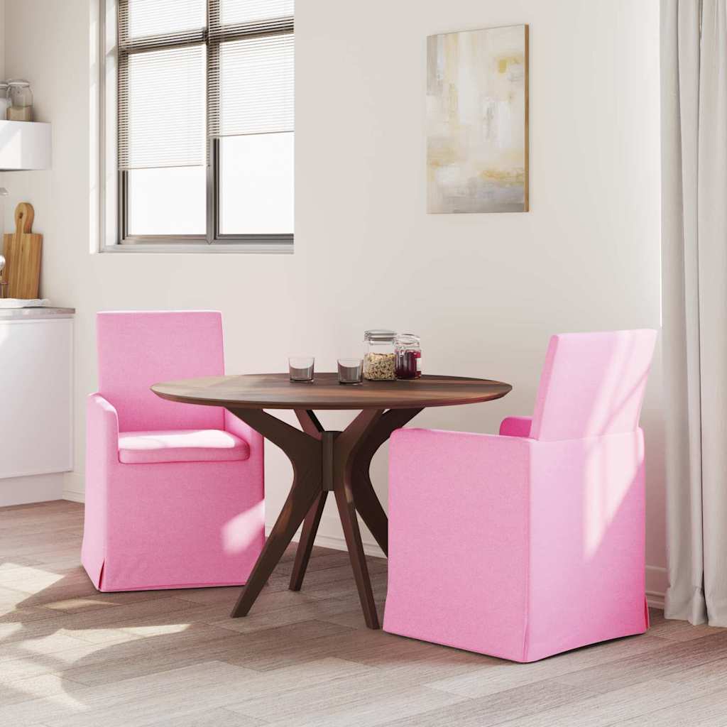 Trpezarijske stolice 2 pcs Ružičasta 57 x 67 x 95 cm tkanina