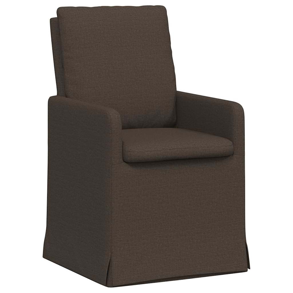 Trpezarijske stolice 2 pcs Tamno siva 57 x 67 x 98 cm