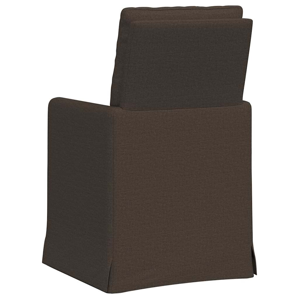 Trpezarijske stolice 2 pcs Tamno siva 57 x 67 x 98 cm