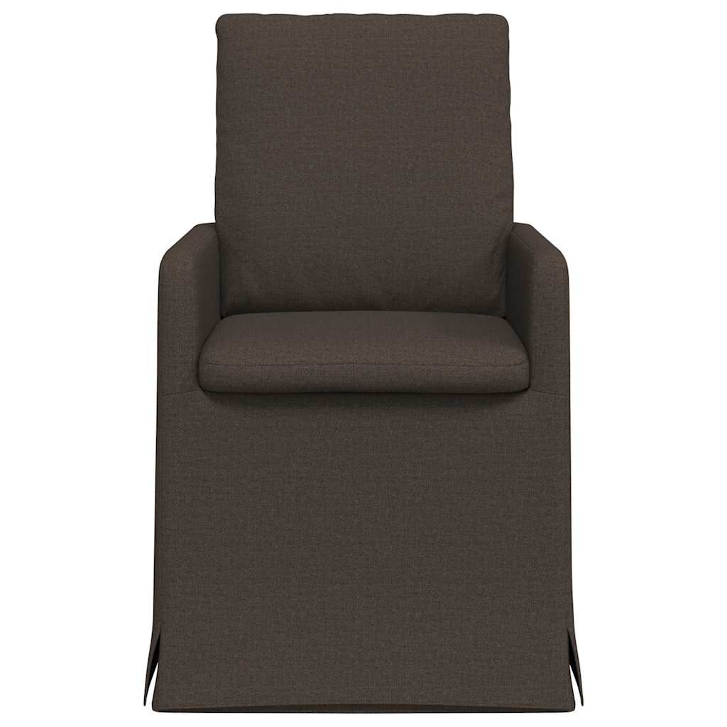 Trpezarijske stolice 2 pcs Tamno siva 57 x 67 x 98 cm