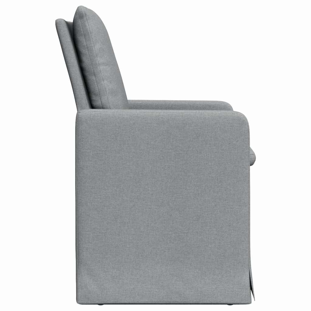 Trpezarijske stolice 2 pcs Svjetlosiva 57 x 67 x 98 cm tkanina
