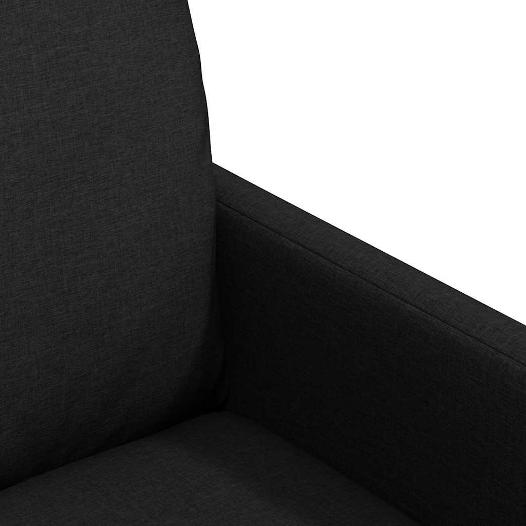 Trpezarijske stolice 2 pcs Crna 57 x 67 x 98 cm tkanina