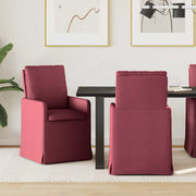 Trpezarijske stolice 2 pcs boja crnog vina 57 x 67 x 98 cm