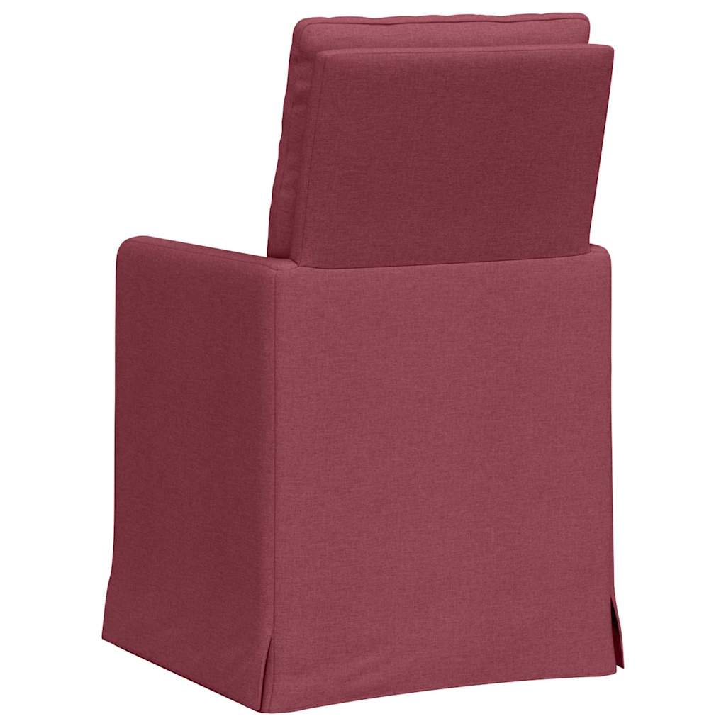 Trpezarijske stolice 2 pcs boja crnog vina 57 x 67 x 98 cm