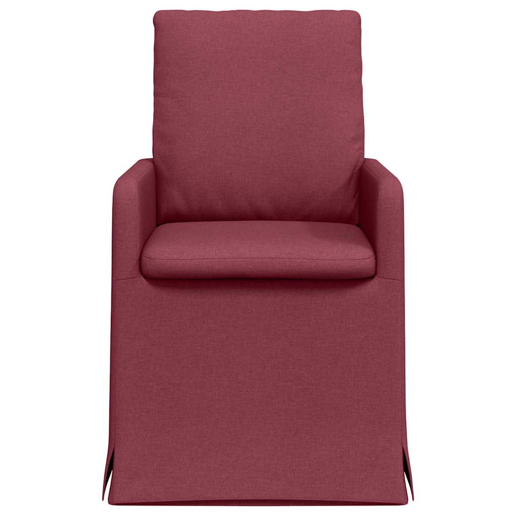 Trpezarijske stolice 2 pcs boja crnog vina 57 x 67 x 98 cm