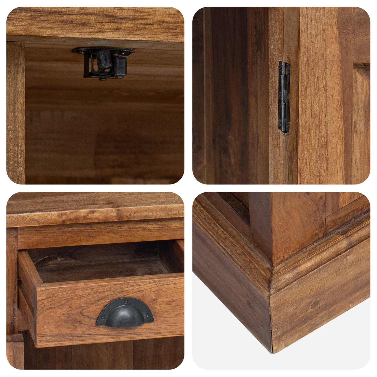 Ormarić za pohranu Prirodna 65 x 30 x 75 cm Čvrsto teak drvo