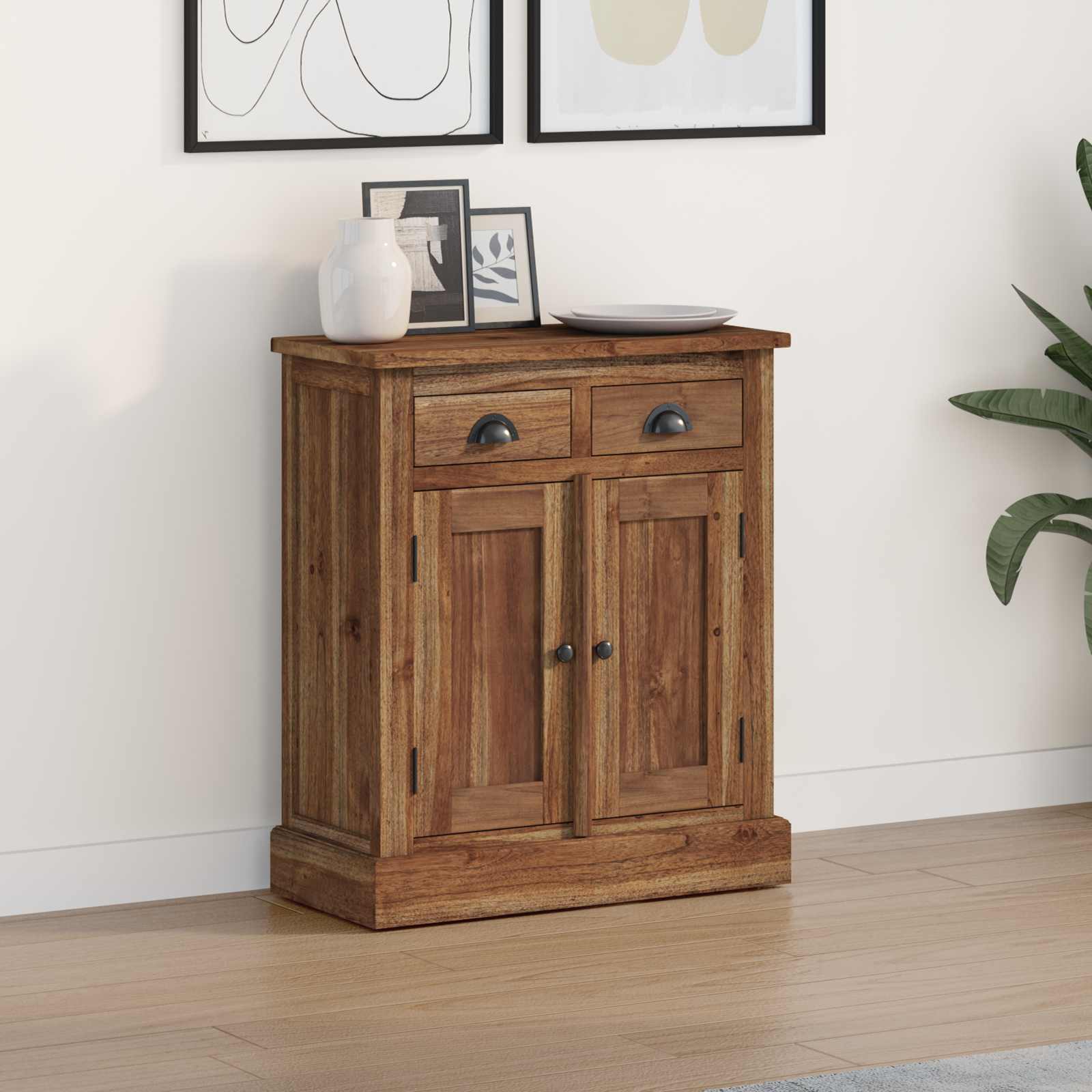 Ormarić za pohranu Prirodna 65 x 30 x 75 cm Čvrsto teak drvo