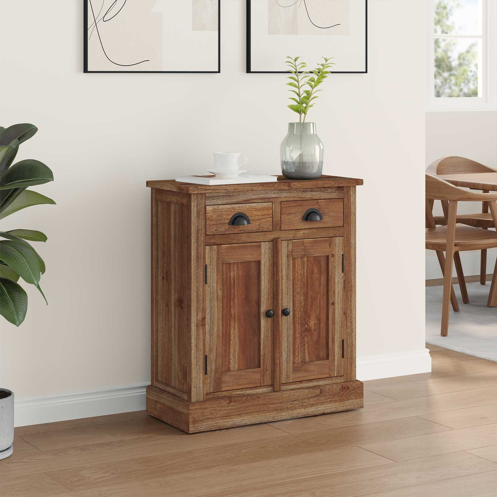 Ormarić za pohranu Prirodna 65 x 30 x 75 cm Čvrsto teak drvo