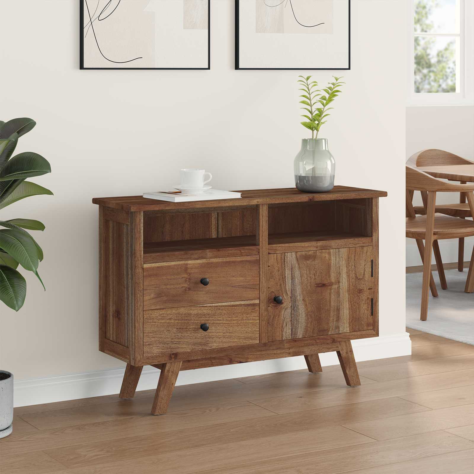 Kreveta s ladicama Prirodna 100 x 30 x 68 cm Čvrsto teak drvo
