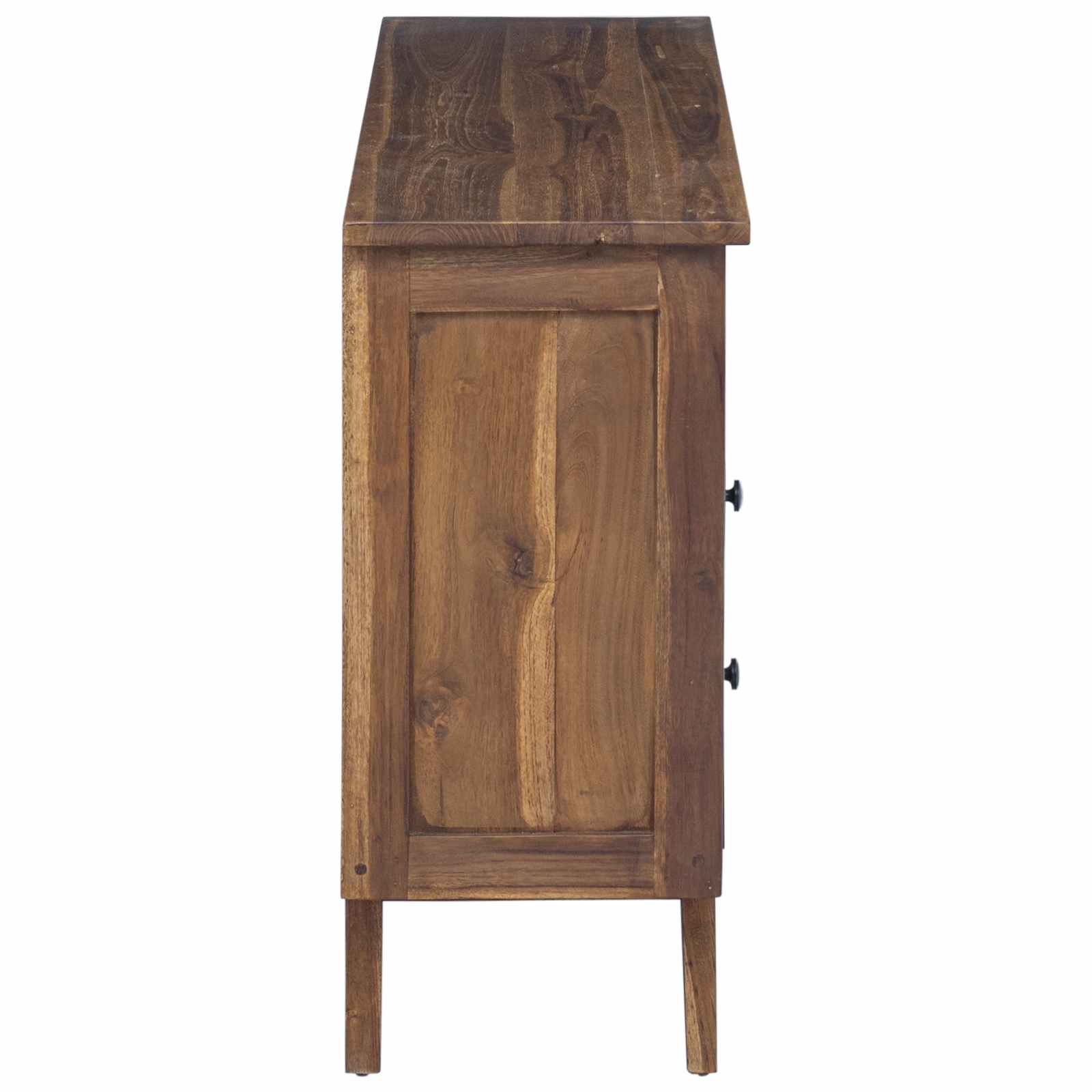 Kreveta s ladicama Prirodna 100 x 30 x 68 cm Čvrsto teak drvo