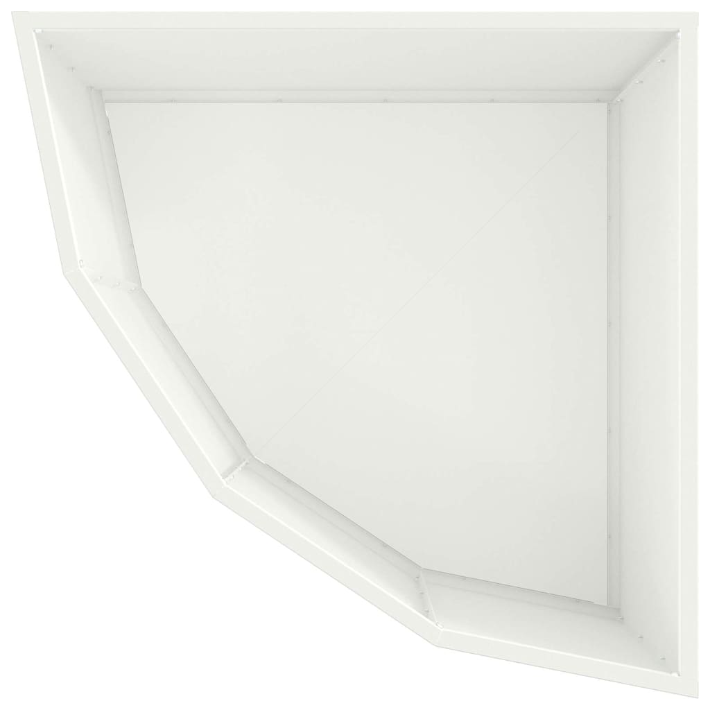 Kutni Sadič Bijelo 60 x 60 x 35 cm Čelik