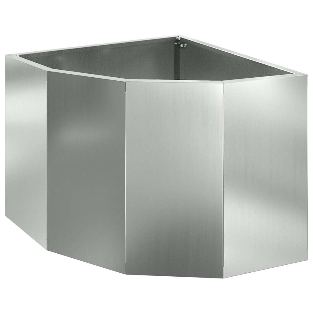 Kutni Sadič Srebrno 45 x 45 x 35 cm Pocinčani čelik