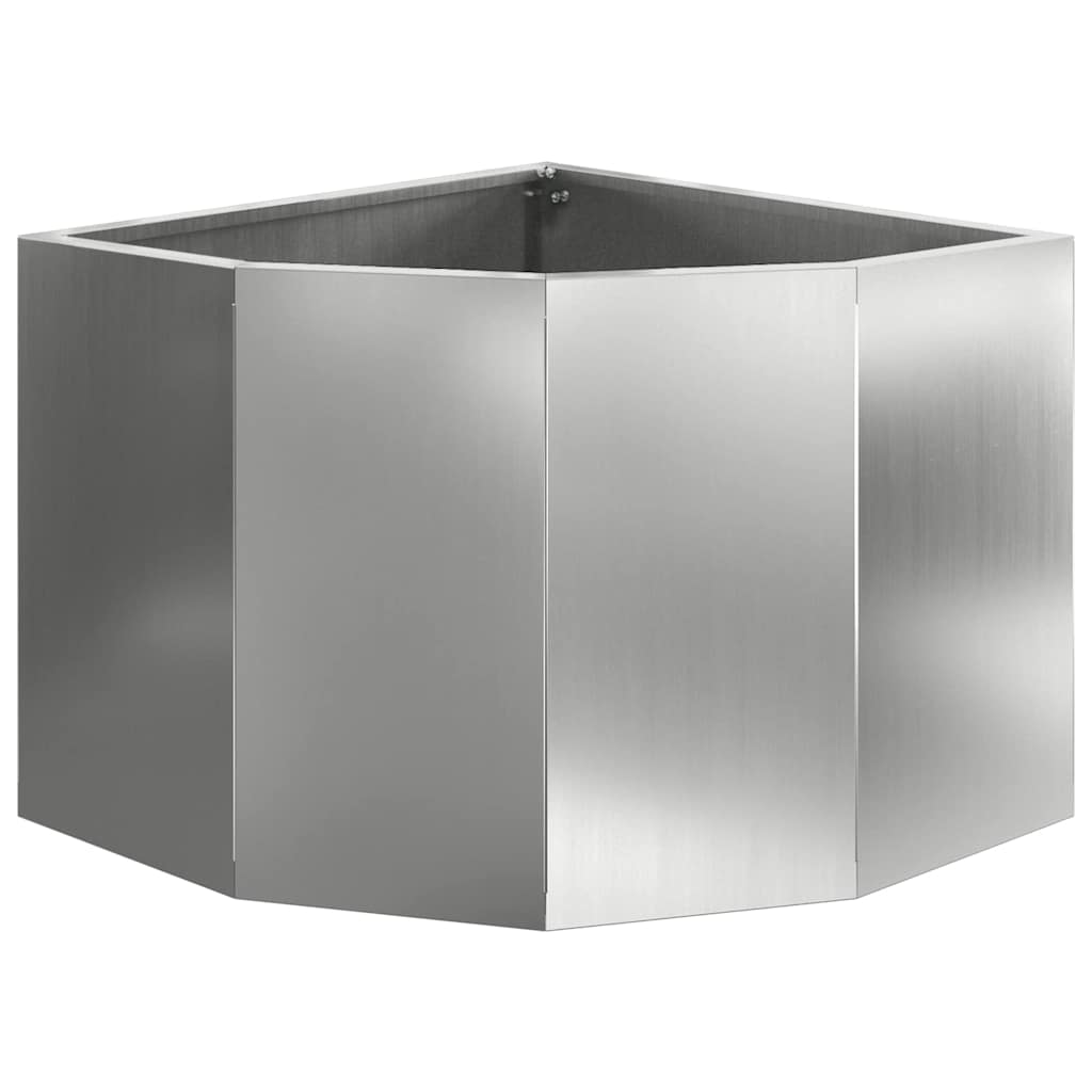 Kutni Sadič Srebrno 45 x 45 x 35 cm Pocinčani čelik