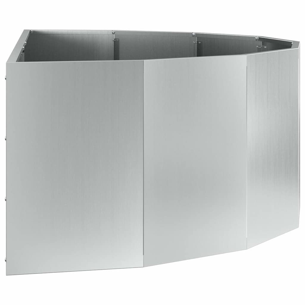 Sadilica Srebrno 120 x 60 x 35 cm Cinkani čelik