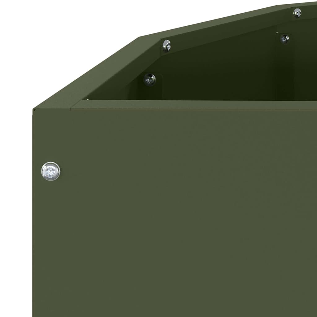 Sadilica Maslinasto zelena 90 x 45 x 35 cm Čelik