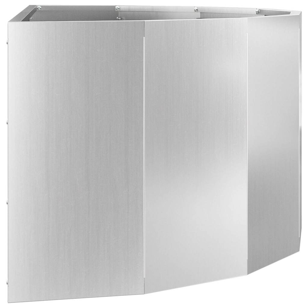 Sadilica Srebrno 90 x 45 x 35 cm Cinkani čelik