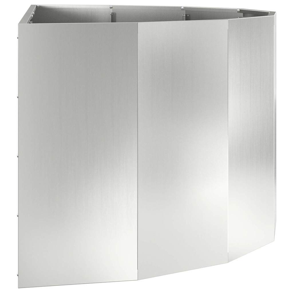 Sadilica Srebrno 120 x 60 x 50 cm Cinkani čelik