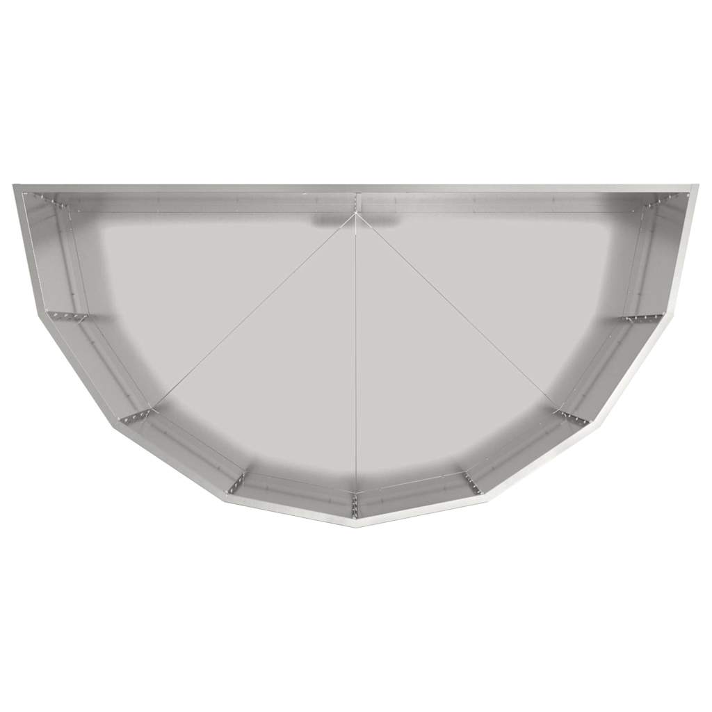 Sadilica Srebrno 120 x 60 x 50 cm Cinkani čelik