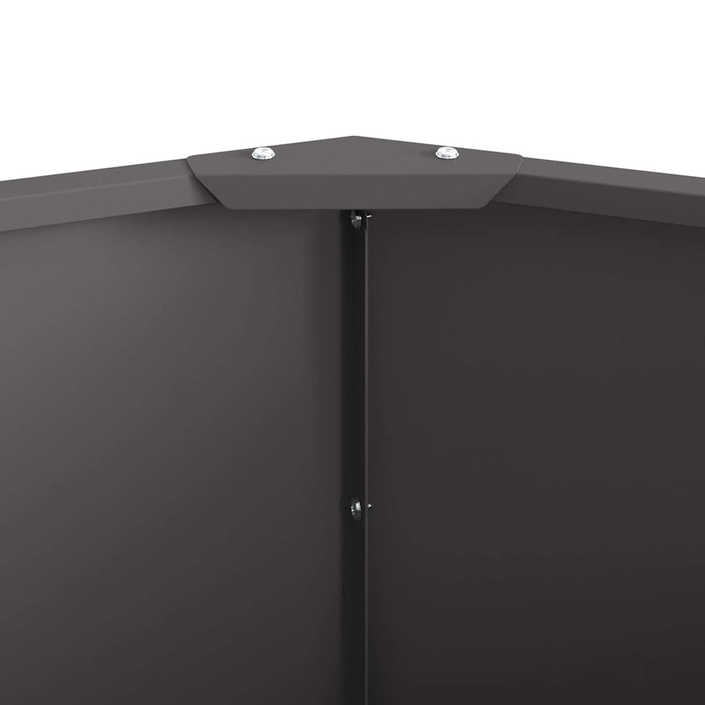 Sadilica Crna 120 x 120 x 35 cm Čelik
