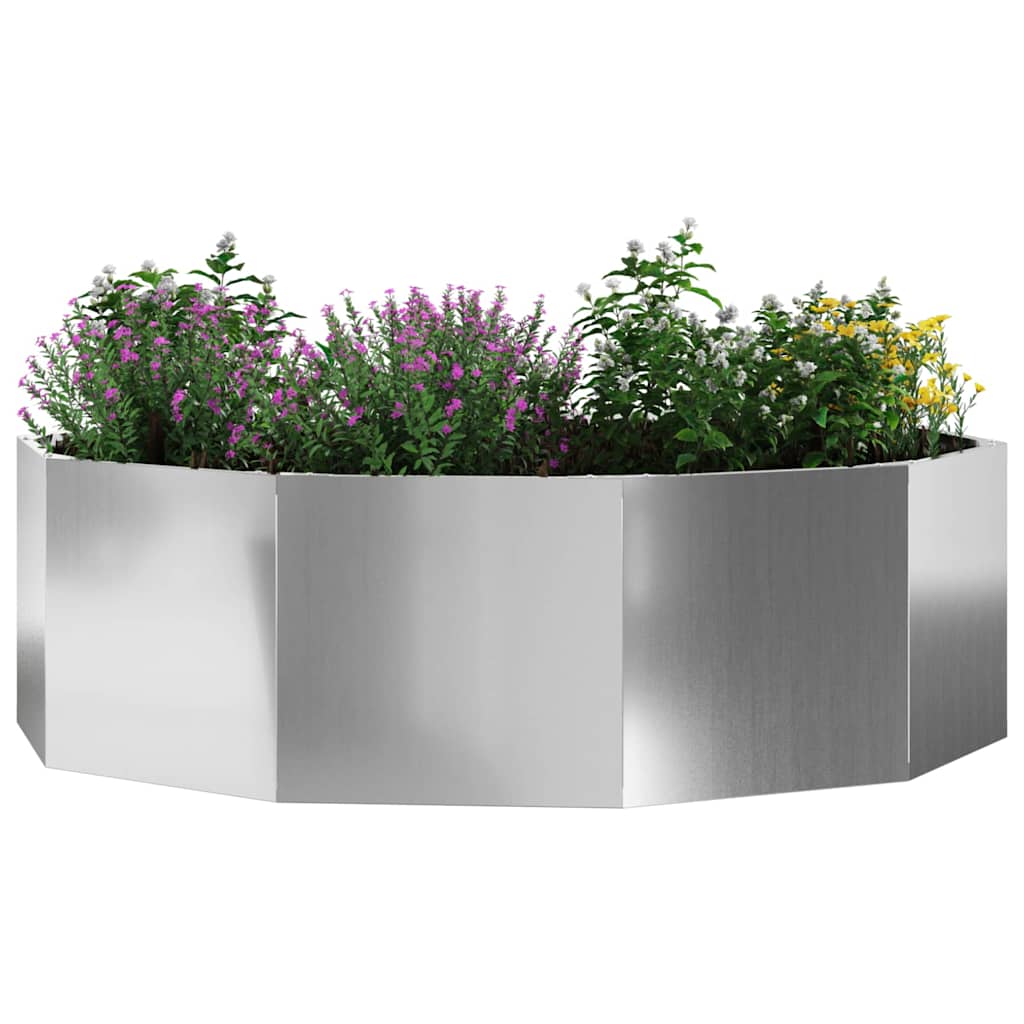 Sadilica Srebrno 120 x 120 x 35 cm Cinkani čelik