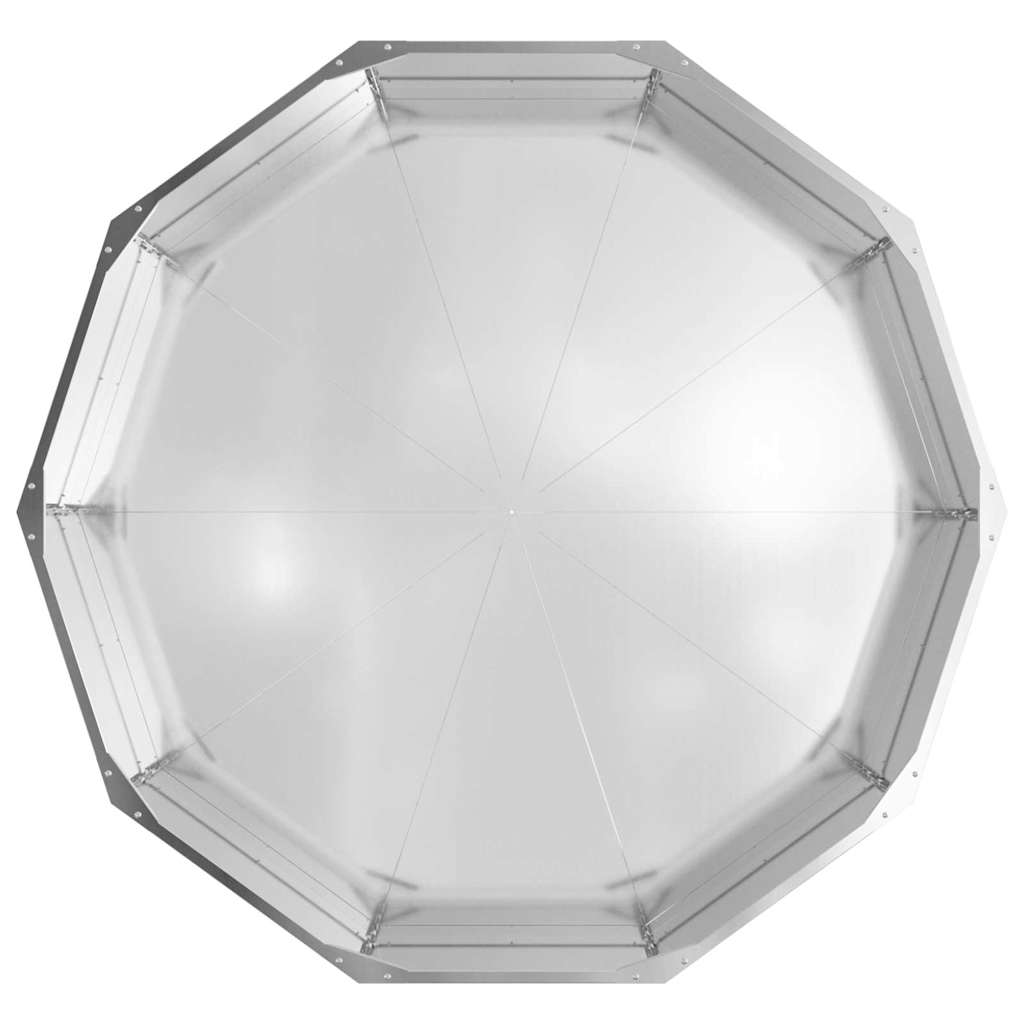 Sadilica Srebrno 120 x 120 x 35 cm Cinkani čelik