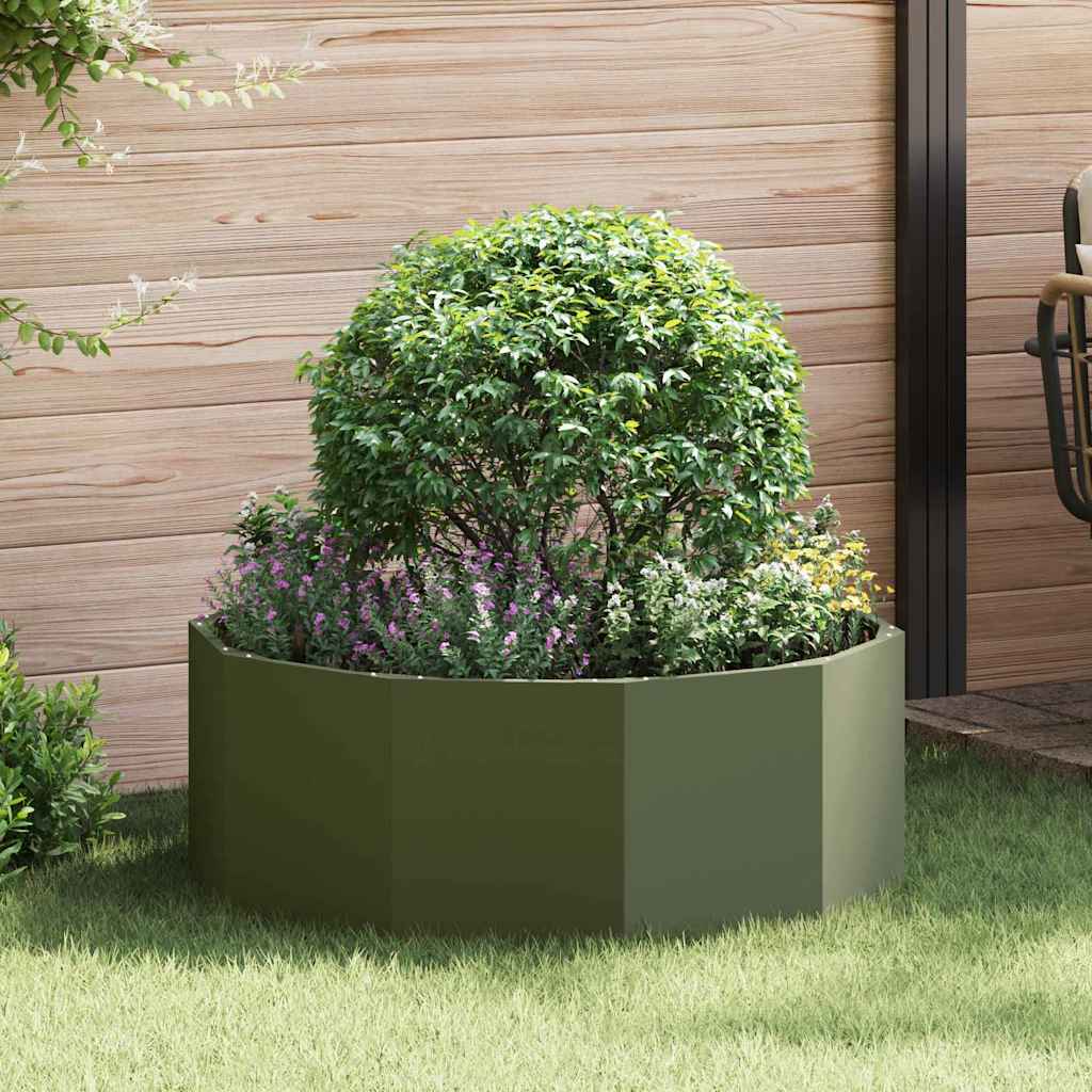 Sadilica Maslinasto zelena 90 x 90 x 35 cm Čelik