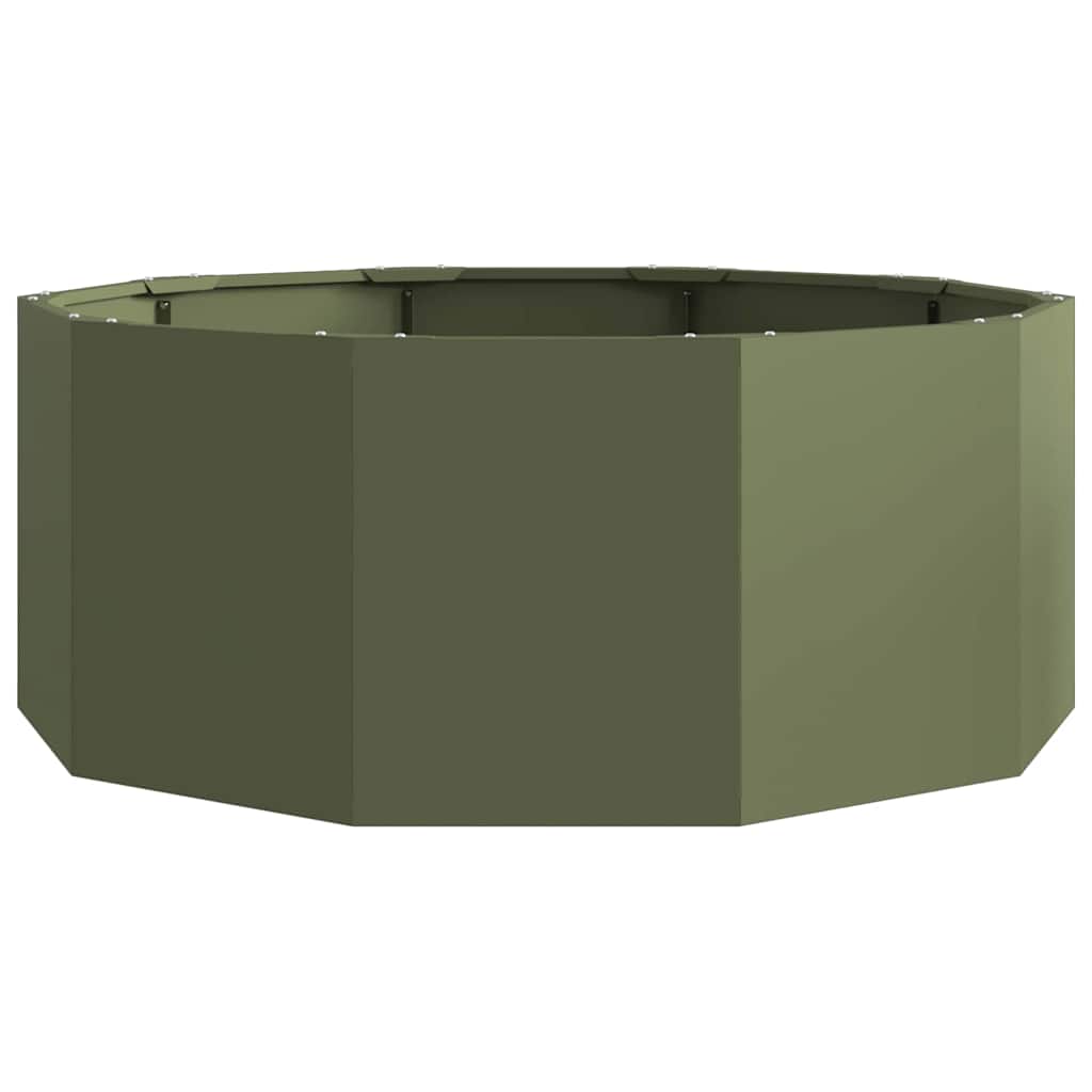 Sadilica Maslinasto zelena 90 x 90 x 35 cm Čelik