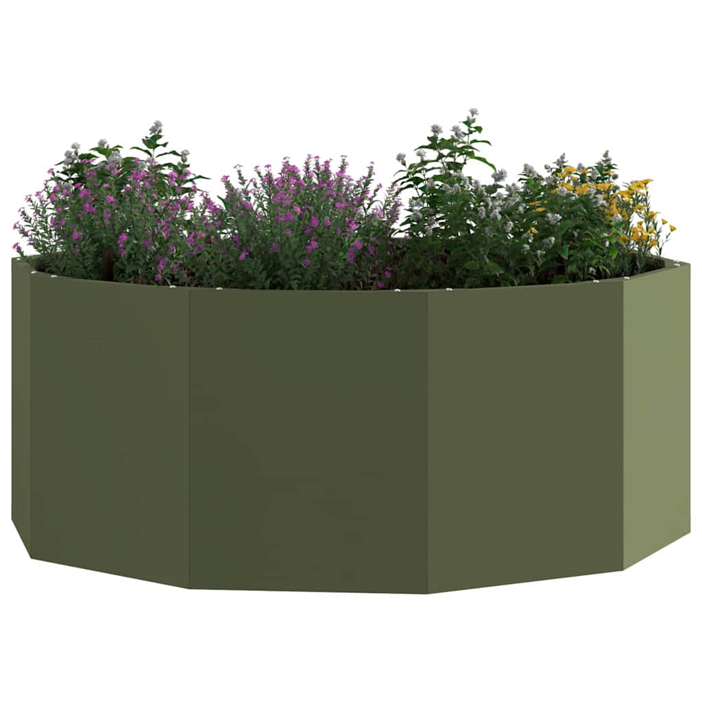 Sadilica Maslinasto zelena 90 x 90 x 35 cm Čelik