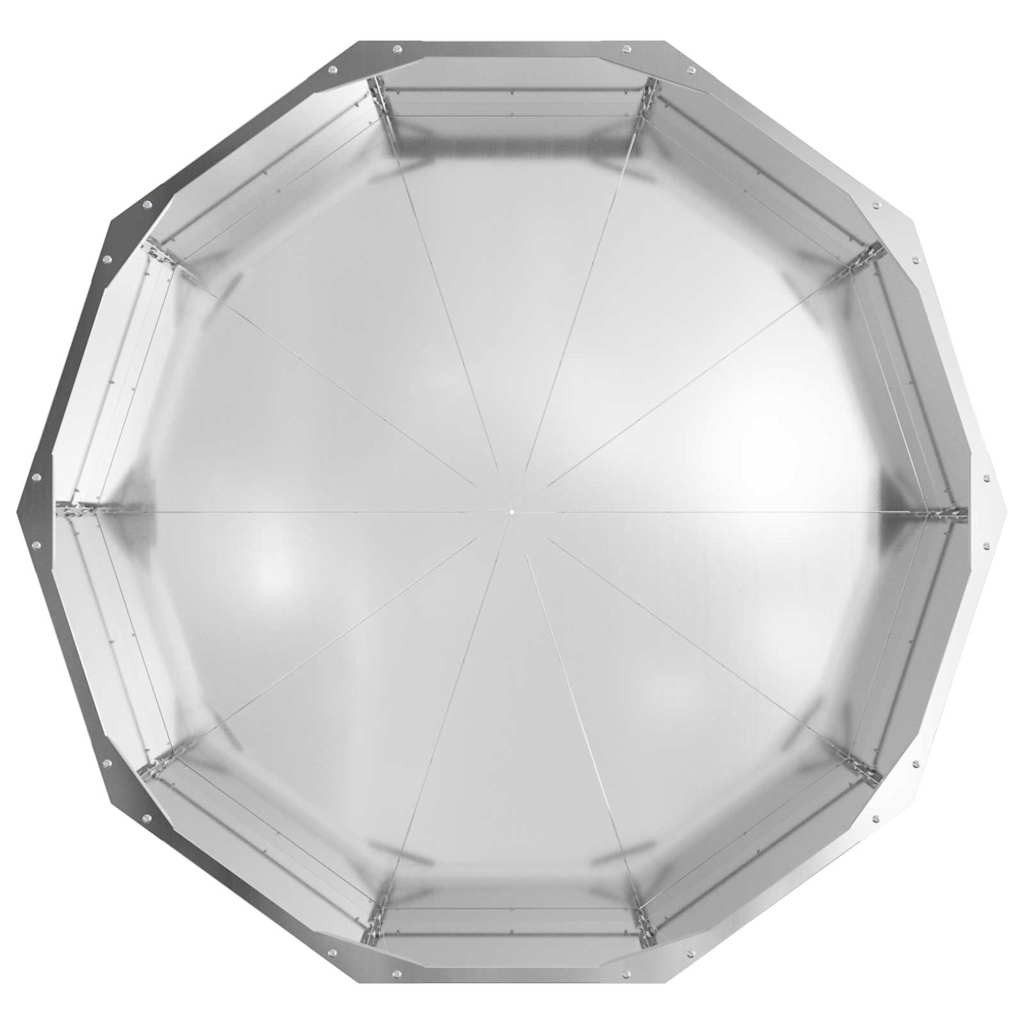 Sadilica Srebrno 90 x 90 x 35 cm Cinkani čelik