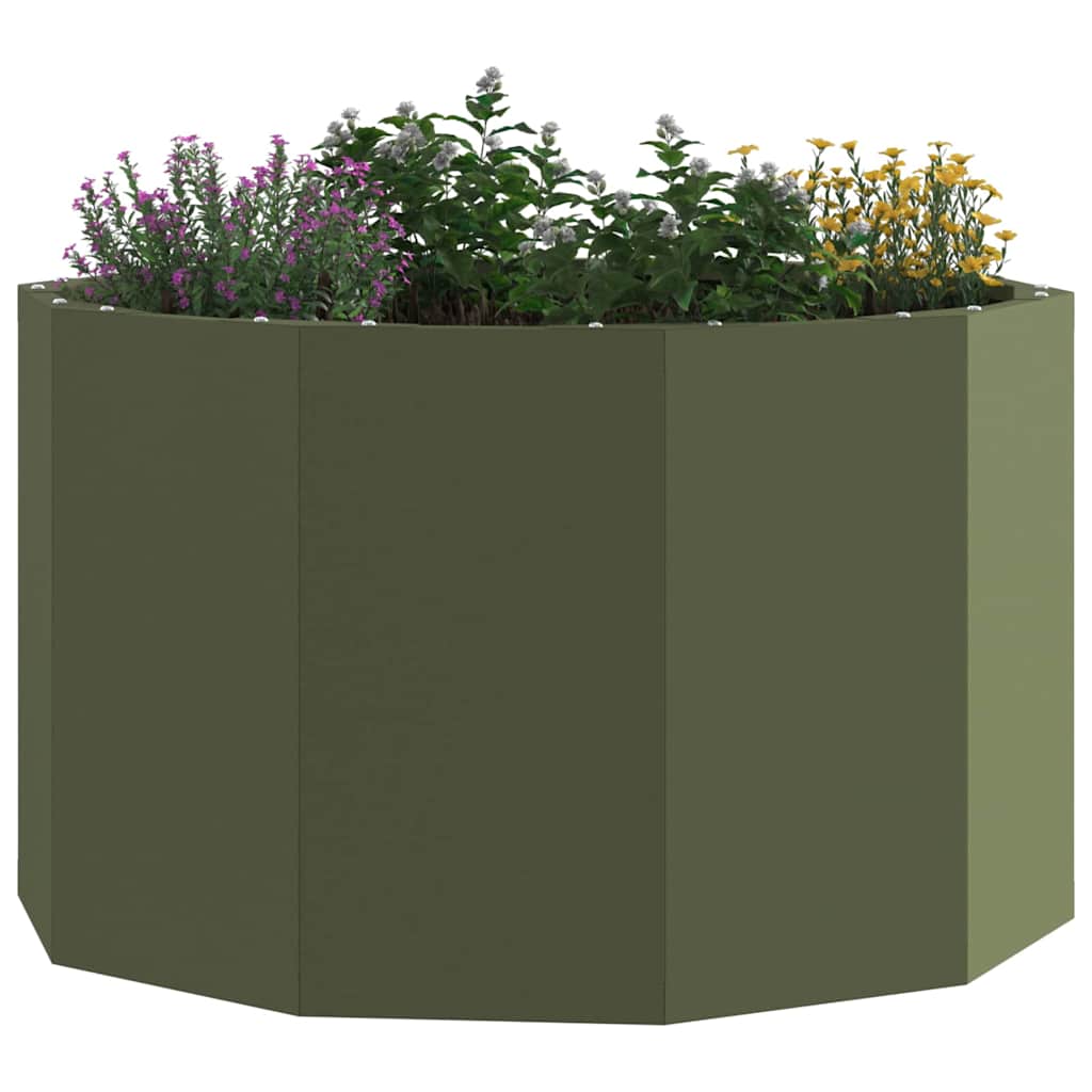 Sadilica Maslinasto zelena 60 x 60 x 35 cm Čelik
