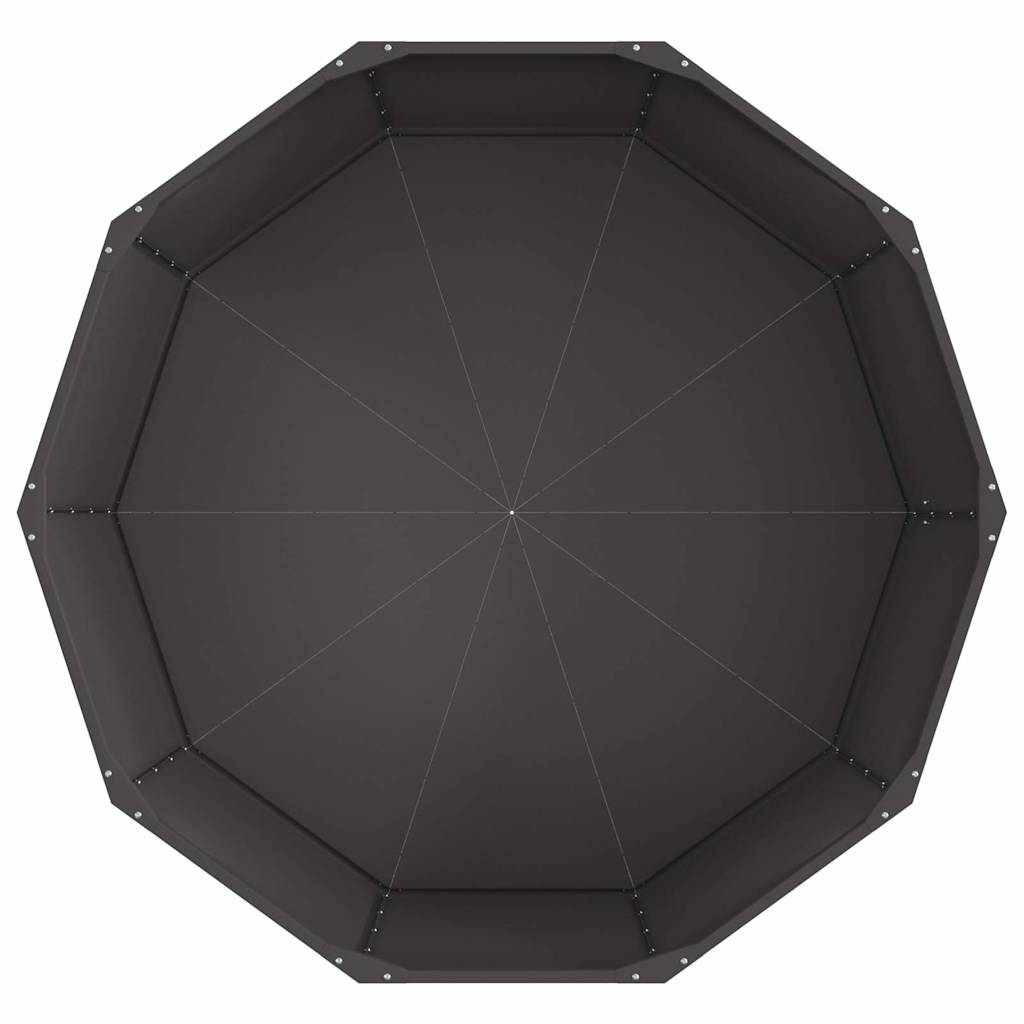 Sadilica Crna 120 x 120 x 50 cm Čelik