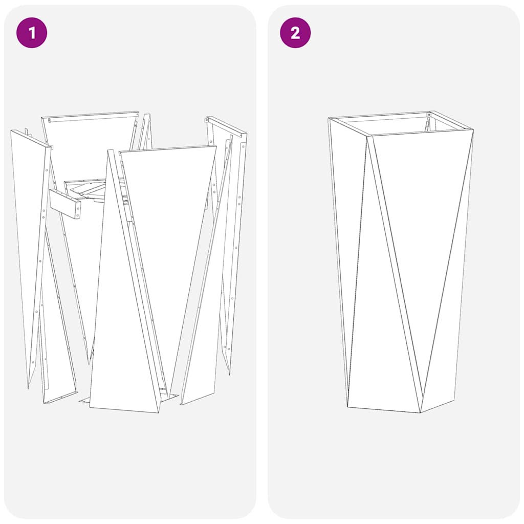 Sadilica 2 pcs Srebrno 30 x 30 x 75 cm Nehrđajući čelik