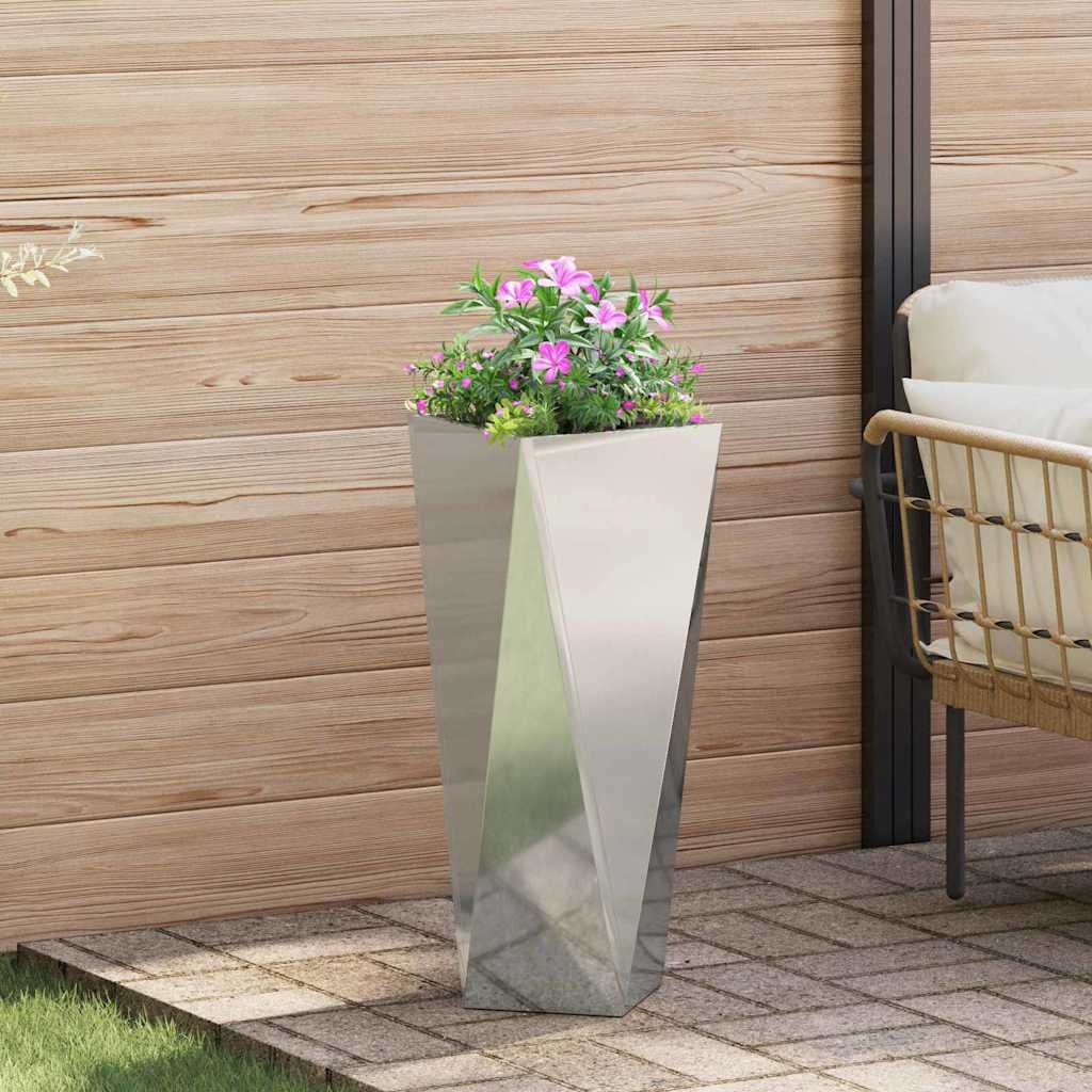 Sadilica 2 pcs Srebrno 30 x 30 x 75 cm Cinkani čelik