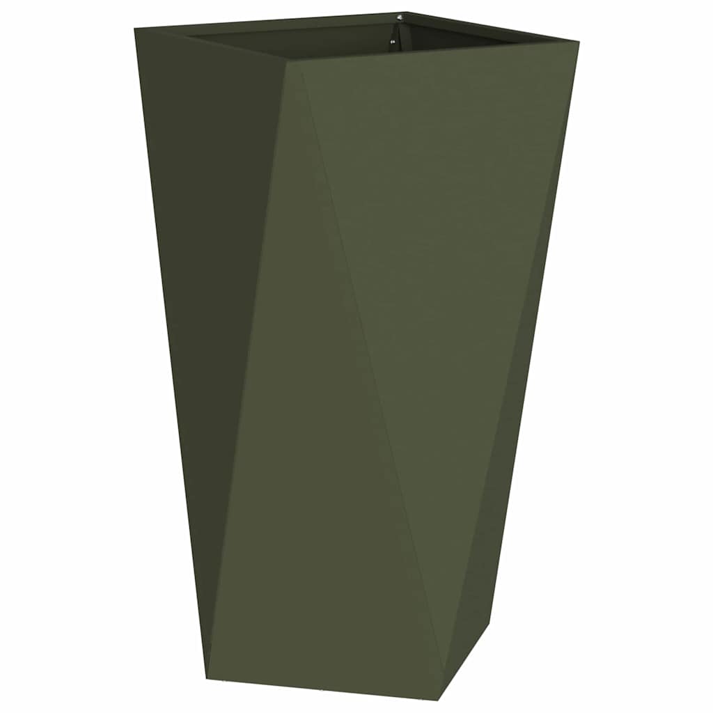 Sadilica 2 pcs Maslinasto zelena 40 x 40 x 75 cm Čelik