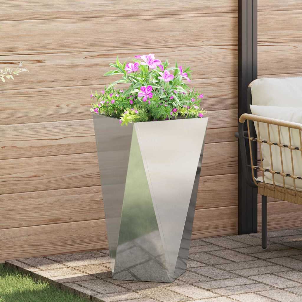 Sadilica 2 pcs Srebrno 40 x 40 x 75 cm Cinkani čelik