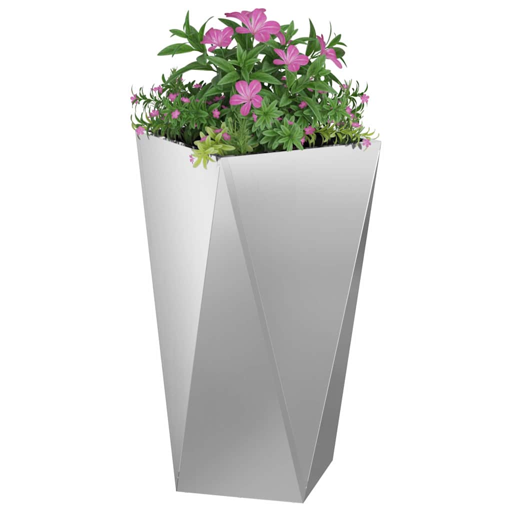 Sadilica 2 pcs Srebrno 40 x 40 x 75 cm Cinkani čelik