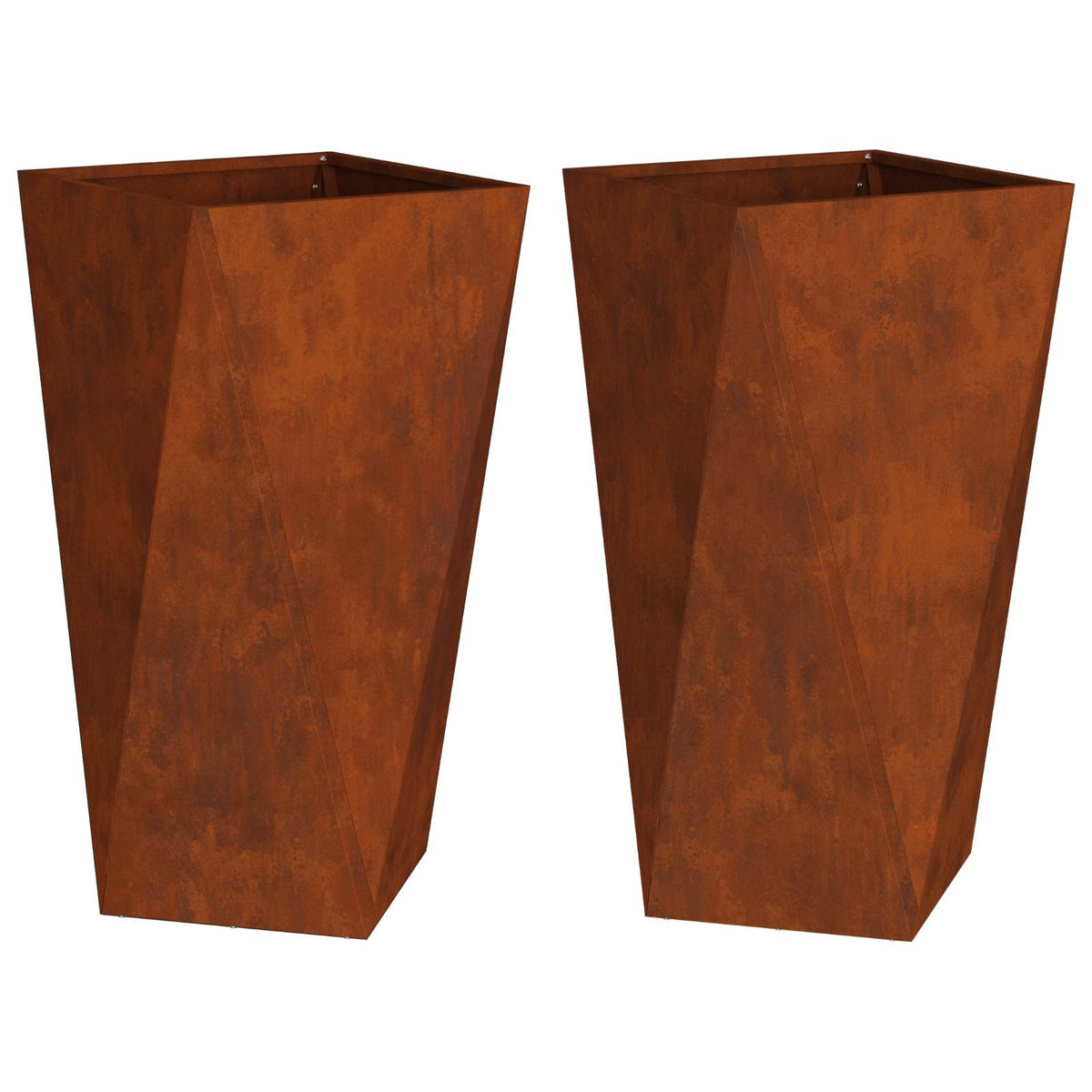 Sadilica 2 pcs Rđa 40 x 40 x 75 cm