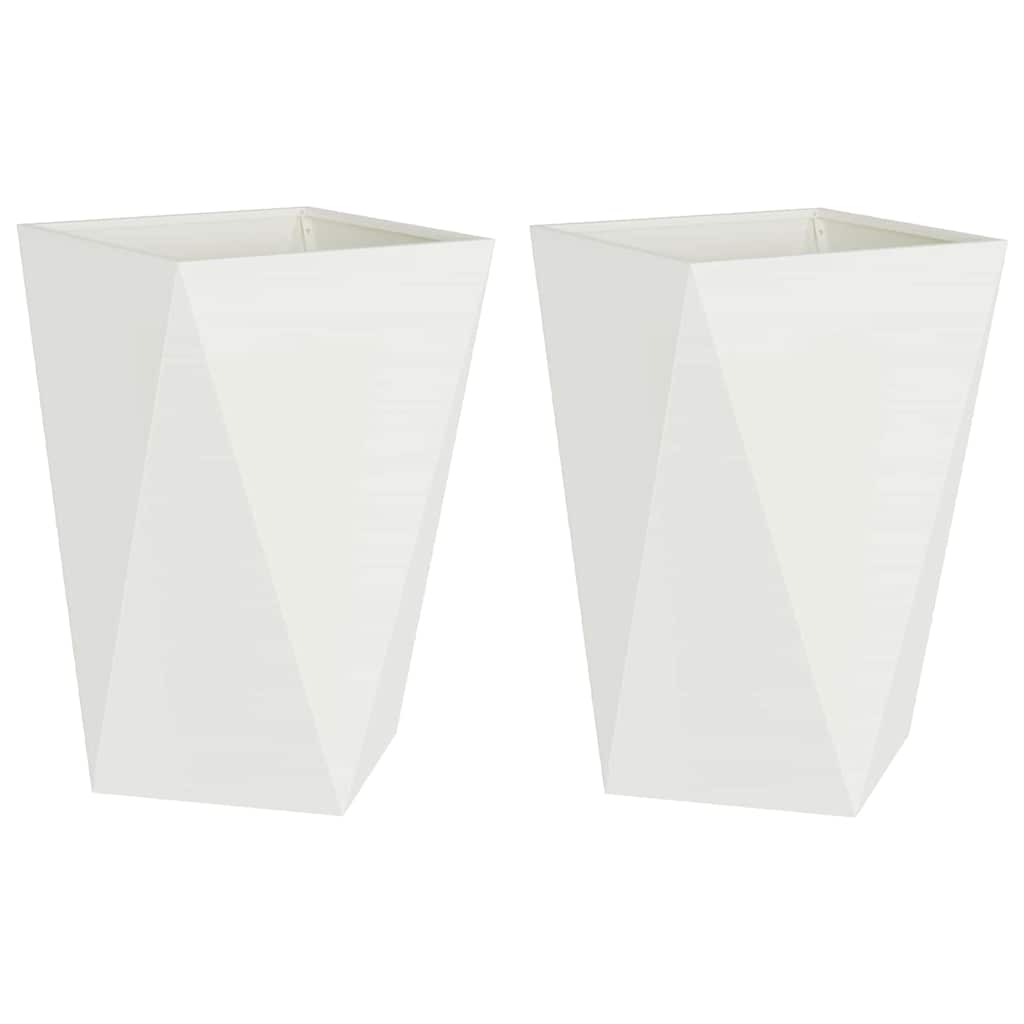 Sadilica 2 pcs Bijelo 50 x 50 x 75 cm Čelik