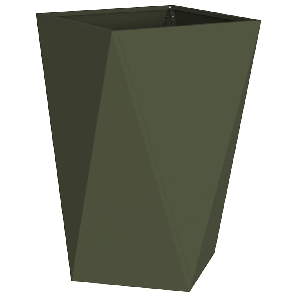 Sadilica 2 pcs Maslinasto zelena 50 x 50 x 75 cm Čelik