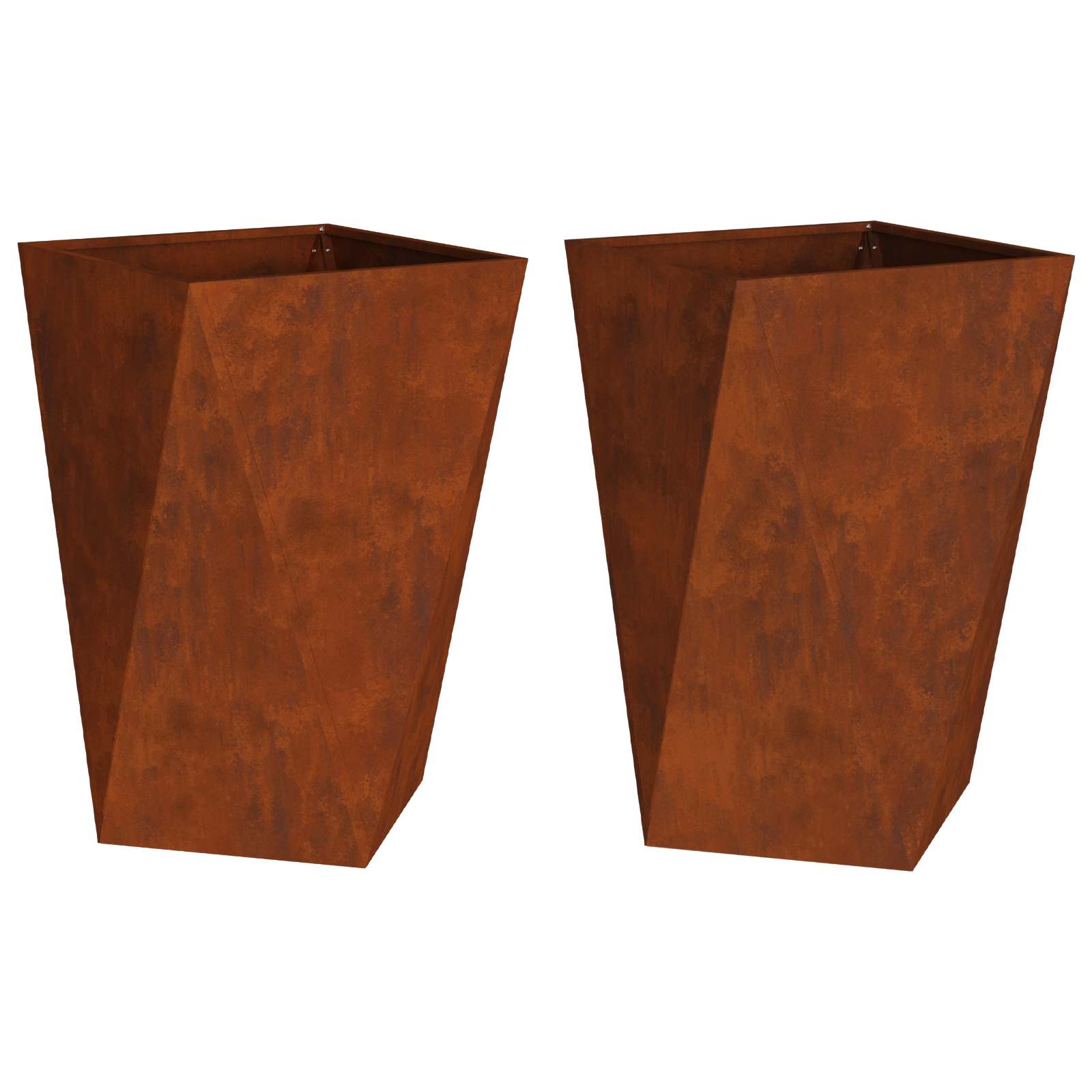Sadilica 2 pcs Rđa 50 x 50 x 75 cm