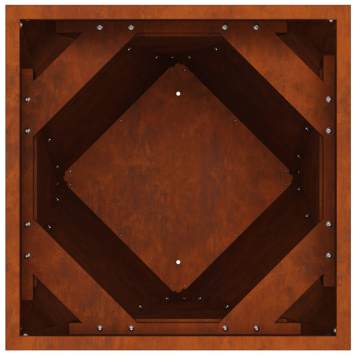 Sadilica 2 pcs Rđa 50 x 50 x 75 cm
