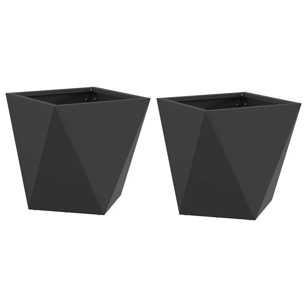 Sadilica 2 pcs Crna 30 x 30 x 30 cm Čelik